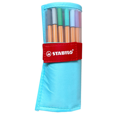 STABILO Rollerset point 88 0.4mm 8825-08-01CH 25 Farben ass. pastellblau