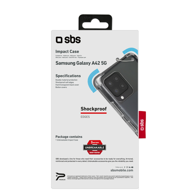 Cover rigida con bordi rinforzati per Samsung Galaxy A42