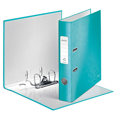 LEITZ Classeur WOW 180° 5.2cm 10060051 bleu glacier A4
