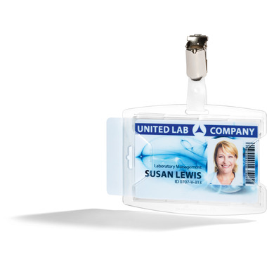 DURABLE Portabadge reXycle® 896219 Clip 2 carte 25 pezzi