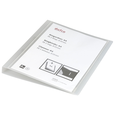 DUFCO Classeur présentaion 2.8cm 51500.03674 2 anneaux transparent A4