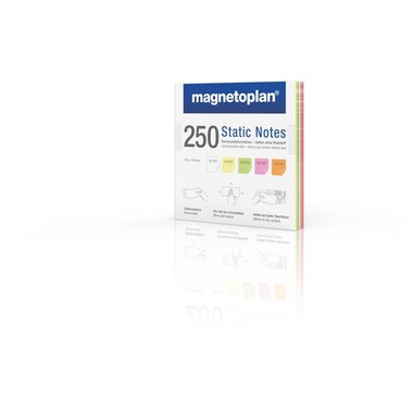 MAGNETOPLAN Static Notes 100x100mm 11250110 ass. 250 pezzi