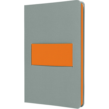 SIGEL Carnet Linescape A5 LS200 gris/orange quadrillé 176 p.