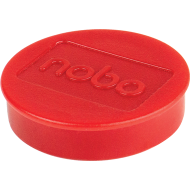 NOBO Magnet rund 38mm 1915307 rot 10 Stück