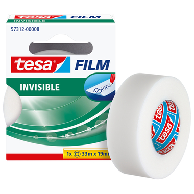 TESA Tesafilm 33mx19mm 57312-00008 invisible 1 Rolle