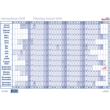 BEREC Papierjahresplan 2026 B 5605/26 1A/1P blu A5