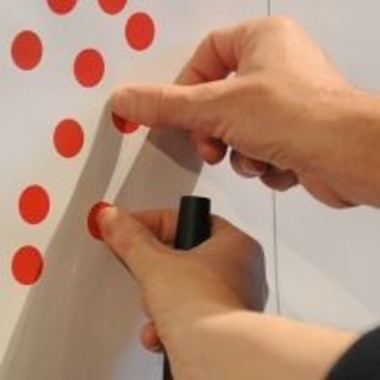 HERMA Marcatori 8mm 1842 rosso 540 pz.