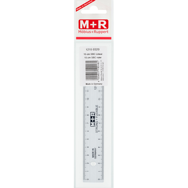 M+R Règle 15cm 712150320 transparent