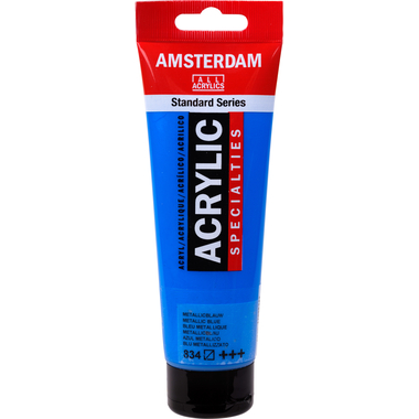 AMSTERDAM Acrylfarbe 120ml 17098342 metallic blau 834