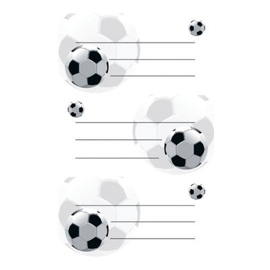 Z-DESIGN Sticker 59245 football 3 pezzi