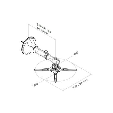 NEOMOUNTS Wandhalterung BEAMER-W050 Silber