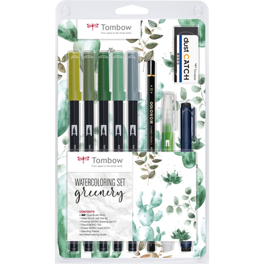 TOMBOW Watercolor Set WCS-GR Greenery