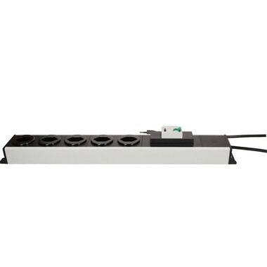 Max Hauri Power Strip Power Line 5 x Type 13 1.5m, Black/Grey