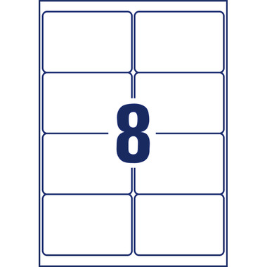 AVERY ZWECKFORM Etiketten Laser 99,1x67.7mm L4715REV2 weiss, non-perm. 20 Blatt