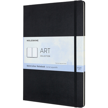 MOLESKINE Carnet aquarelle HC A4 626758 noir, 60 pages