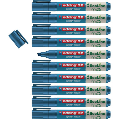 EDDING Flipchart Marker 32 1-5mm 32-3 bleu, Eco Line