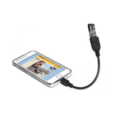 Delock Câble OTG USB  Micro-USB B - USB-A 0.15 m