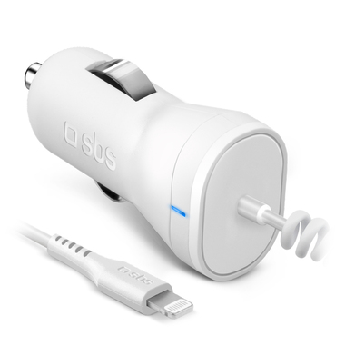 Chargeur de batterie auto pour iPhone, iPad et iPod
