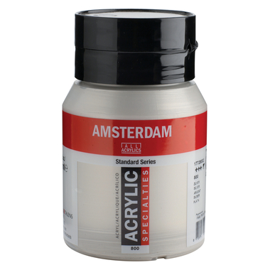 AMSTERDAM Peinture acrylique 500ml 17728002 argent 800