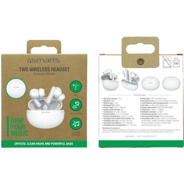 4smarts Écouteurs intra-auriculaires Wireless SkyBuds Pro ANC Vert olive