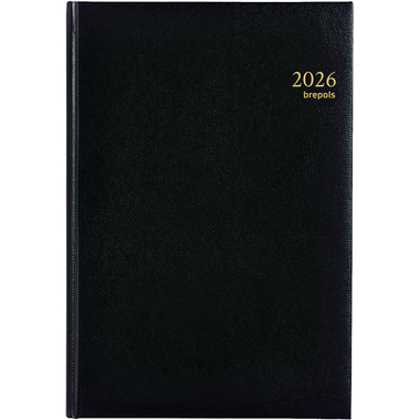 BREPOLS Agenda Omega Lima Kul. 2026 0.030.1256 1S/2P nero 21x29cm