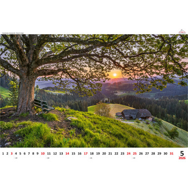 CALENDARIA Bildkalender 2026 9783036205250 Impressionen ML 48x33cm