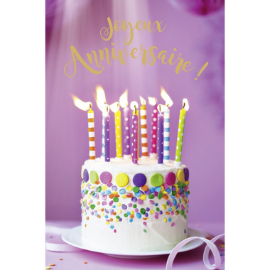 ABC Biglietto d'auguri FR B6 53063 Torta