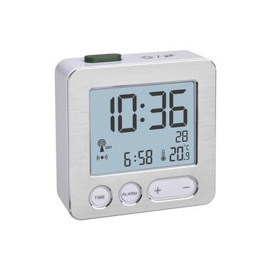 TFA Dostmann Réveil radio Argent