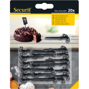 SECURIT Porter p. TAG SPIKE TAG-HLD-BL noir 20 pcs