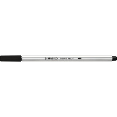 STABILO Stylo Fibre 68 brush 568/46 noir