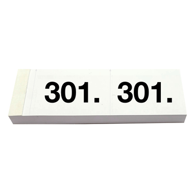 SIMPLEX Garderobenblock 301-400 13091 weiss 100 Blatt