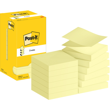 POST-IT Z-Notes 76x76mm R330 CY jaune 12x100 feuilles