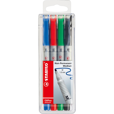 STABILO OHP Pen non-perm. M 853/4 4er Etui