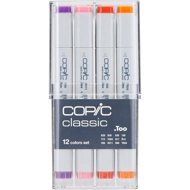 COPIC Marker Classic 2007502 Basis-Set, 12 pz.