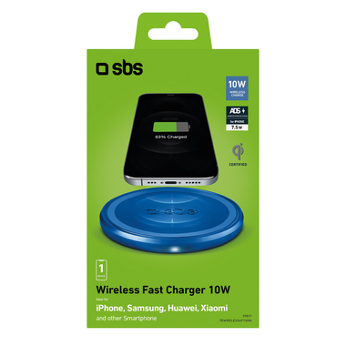 Basetta wireless 10W per ricarica rapida