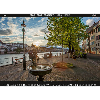 CALENDARIA Bildkalender 2026 9783036205649 Basel ML 40x31cm