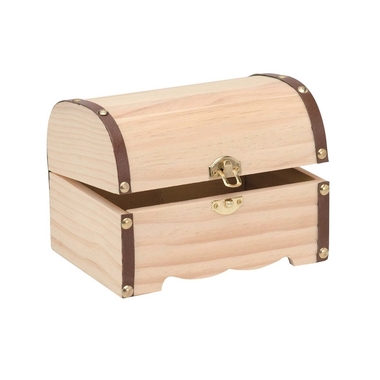 GLOREX Coffre au trésor 18x13x12.5cm 62003280 Bois