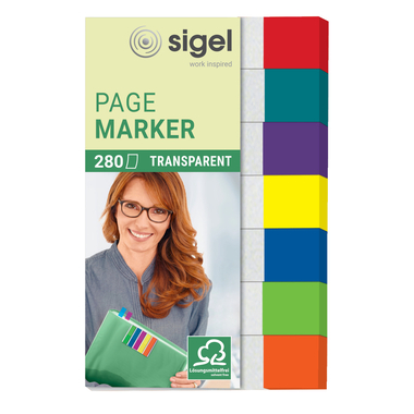 SIGEL Notes 12x50mm HN677 7 couleurs ass. 280 flls.