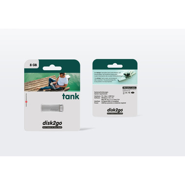 DISK2GO USB-Stick tank 2.0 8GB 30006580 USB 2.0