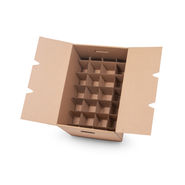 Compartment with 20 compartments for modular moving boxes 562x380x163mm