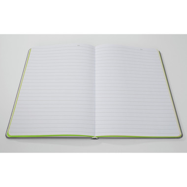 SIGEL Notizbuch Linescape A5 LS201 grau/lime liniert 176 S.