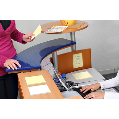 INFO Notes autocollantes 75x75mm 5120-01 antimicrobien, jaune 400 flls.