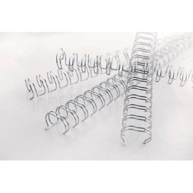 GBC Drahtbinderücken 12mm A4 RG810870 weiss, 34 Ringe 100 Stück