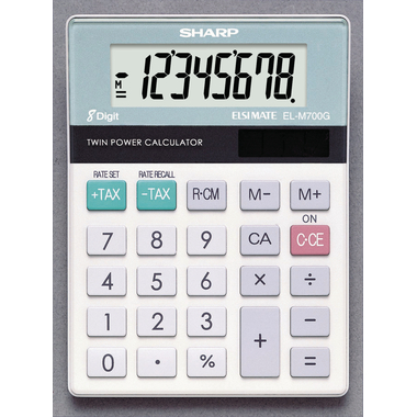 SHARP Tischrechner M700G Glastop Design
