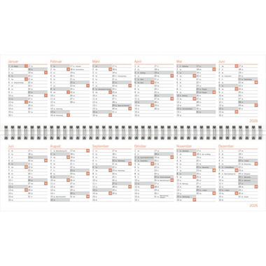 HEYE Cal. de bureau Hannah 2026 23475+26 1S/1P AL 32.5x9.3cm