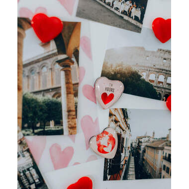 I AM CREATIVE Calamita Cuore Let`s Organize 4035.5 Vetro, 0.9x3.3x3.2cm 6 pezzi