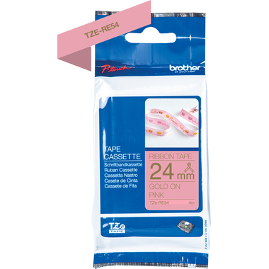 PTOUCH Ruban rose/or TZE-RE54 Équipements Tze 24mm