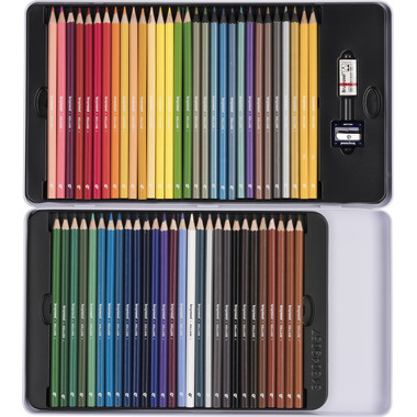 BRUYNZEEL Crayon de couleur Kids 60312904 60 couleurs étui en métal