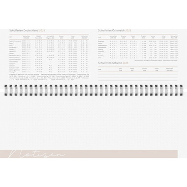 RIDOIDE Cal. de table Design Line 2026 7036311016.26 1S/2P Universe AL 29.7x10.5cm