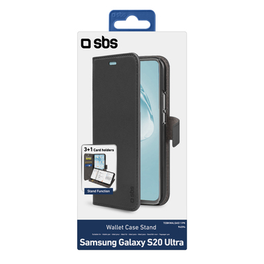Étui portefeuille fonction stand pour Samsung Galaxy S20 Ultra